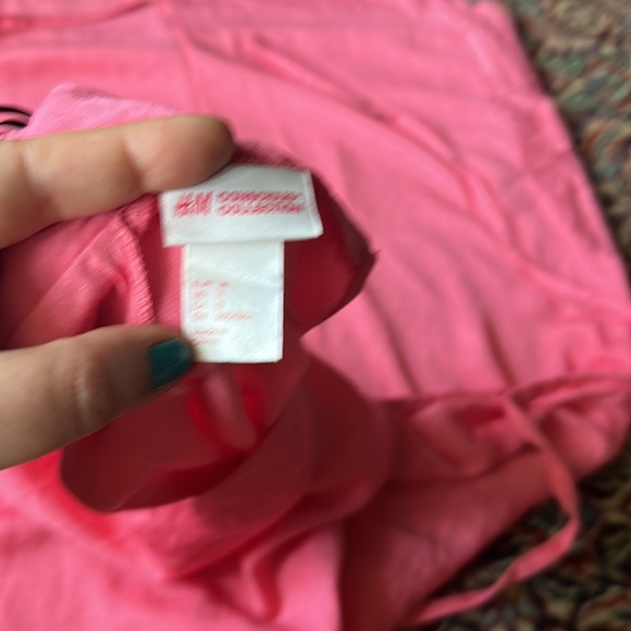 NWOT H.M Conscious Collection Coral Pink dress with lace & beautiful detailing - Picture 9 of 17